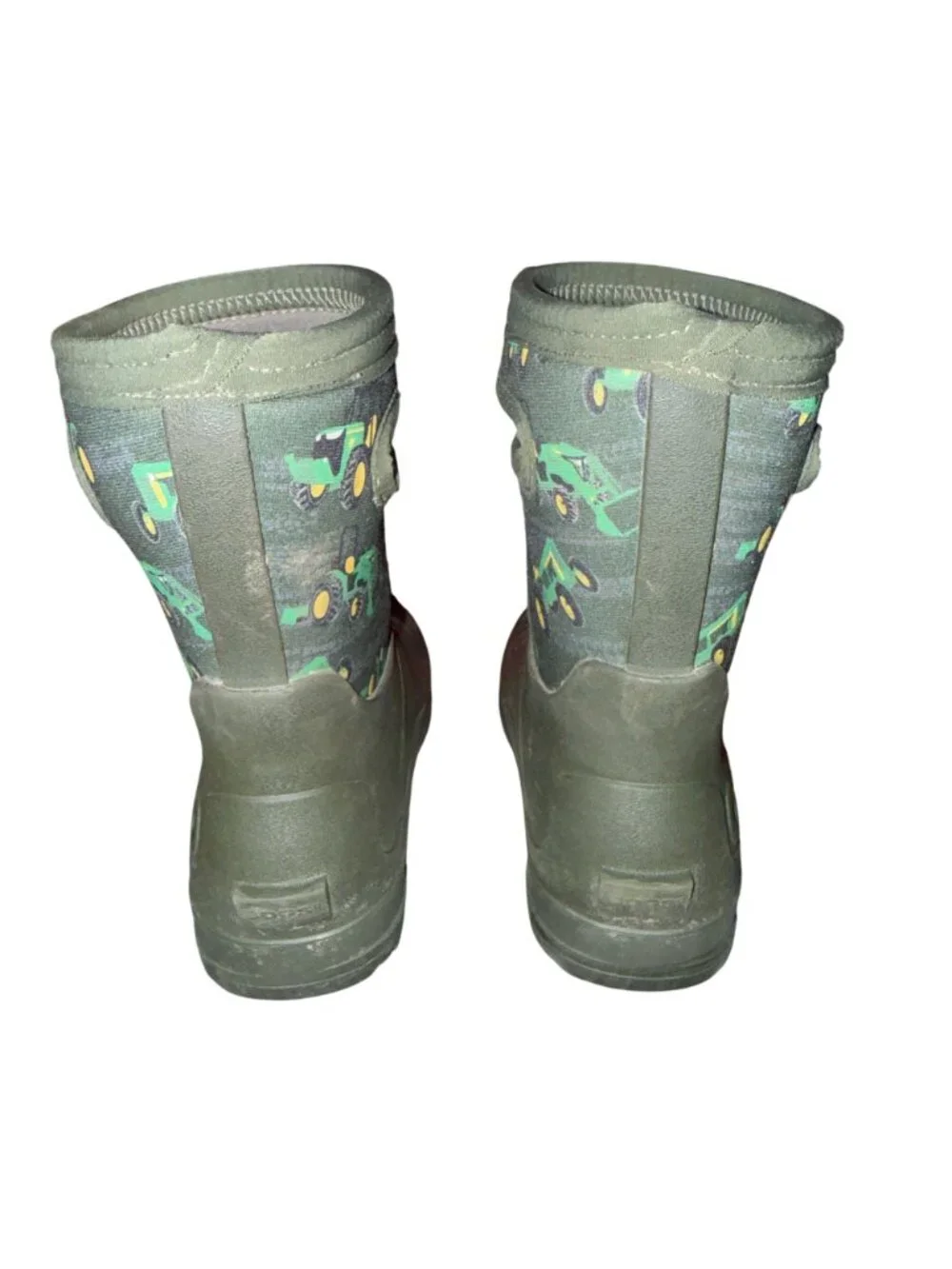 Bogs York Seamless Tractors Green Waterproof Snow Rain Boots Boys 11 -22 F Green